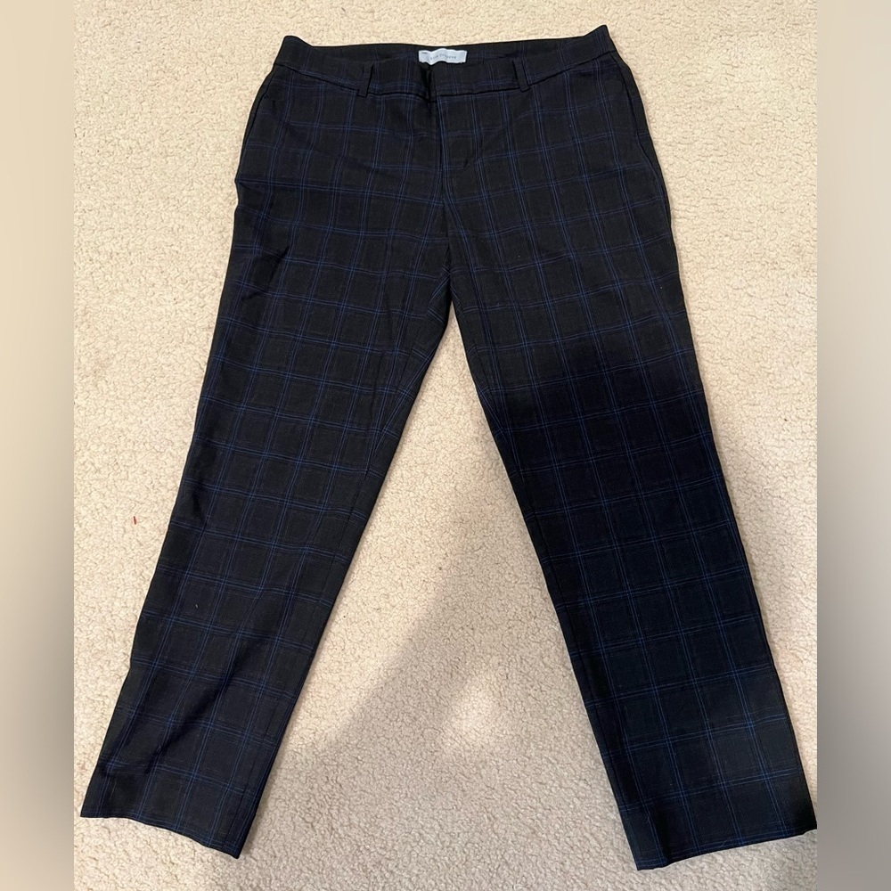 Gap slim crop size 6 stretch plaid pants.